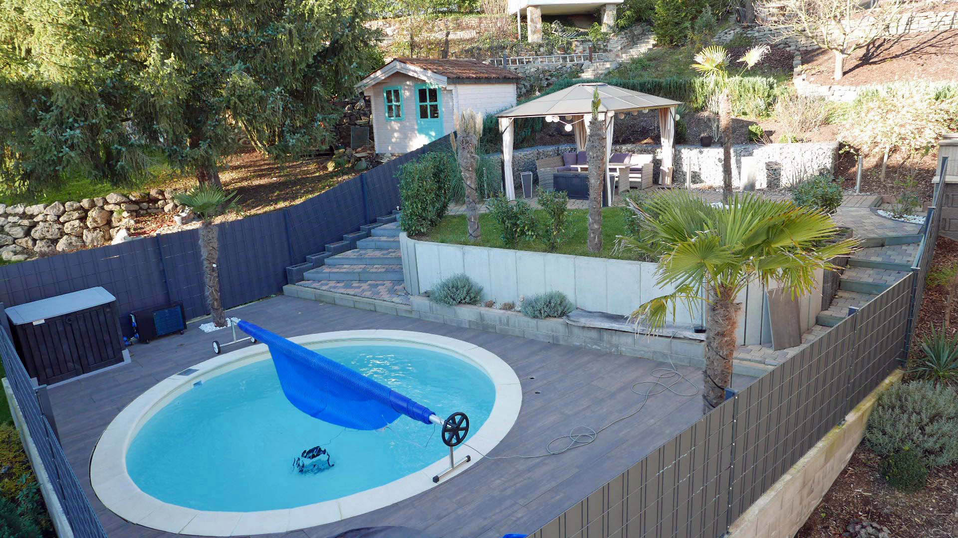 Katzwinkel: Modernes Wohnhaus mit Pool, Solar- und Photovoltaikanlage, ...Swimmingpool mit moderner Technik (Wärmepumpe)