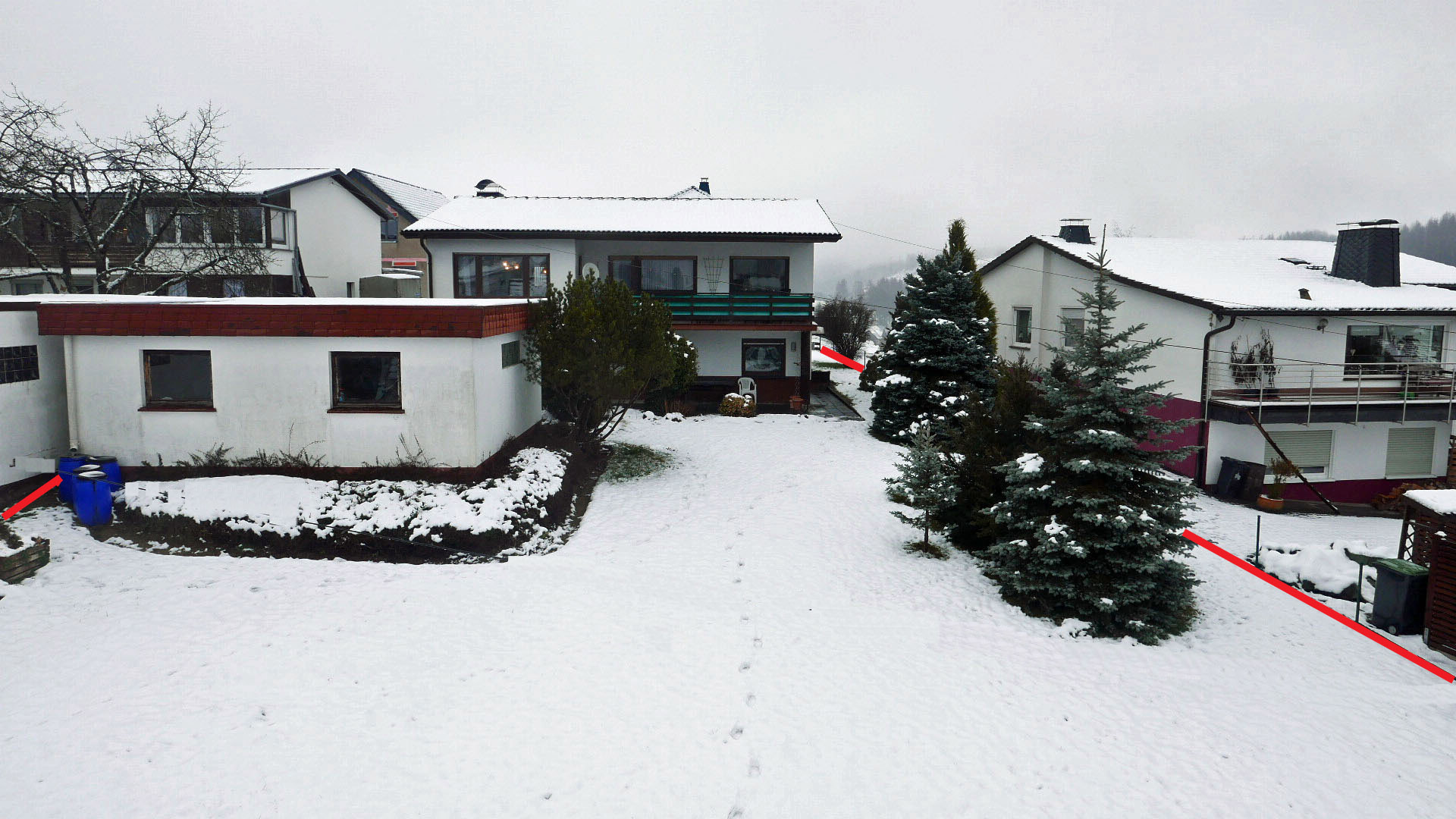Morsbach: Beliebte Wohnlage "Höhenweg" Wohnhaus mit Doppelgarage, ...Teilfläche, welche noch bebaut werden kann