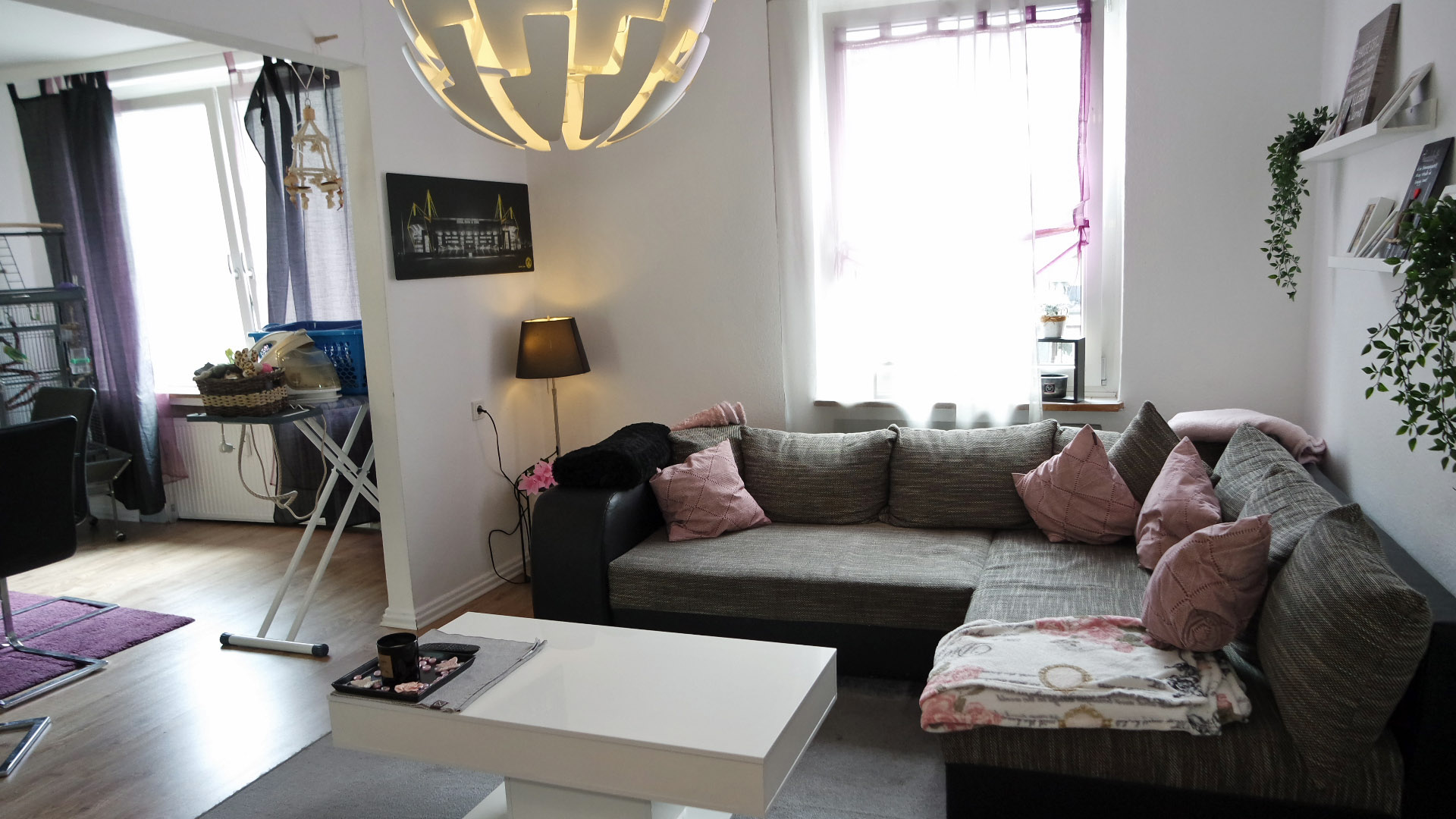 Krefeld: Nur 120.000 € - 3 Zimmer-Wohnung mit Terrasse, Blick in das große Wohn-/ Esszimmer...