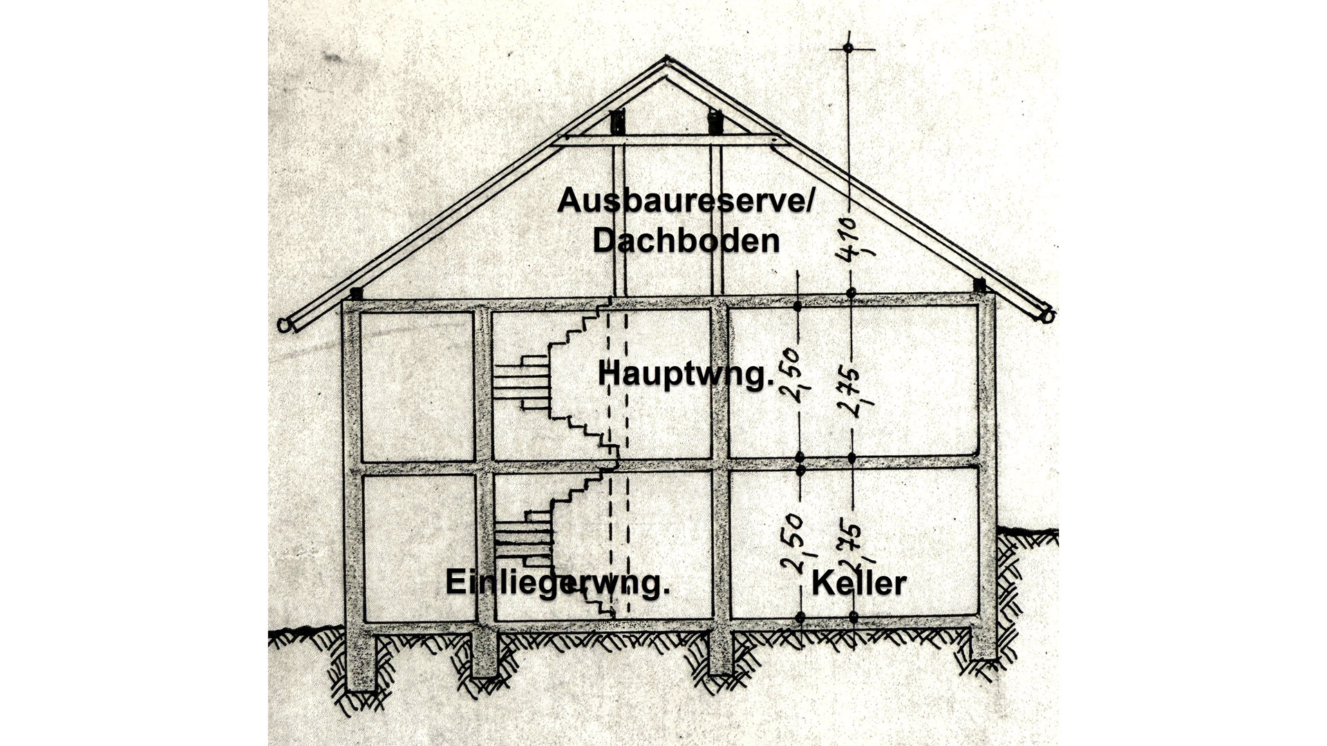 Morsbach-Seifen: EFH mit ELW in ruhiger Ortsrandlage, Schnitt