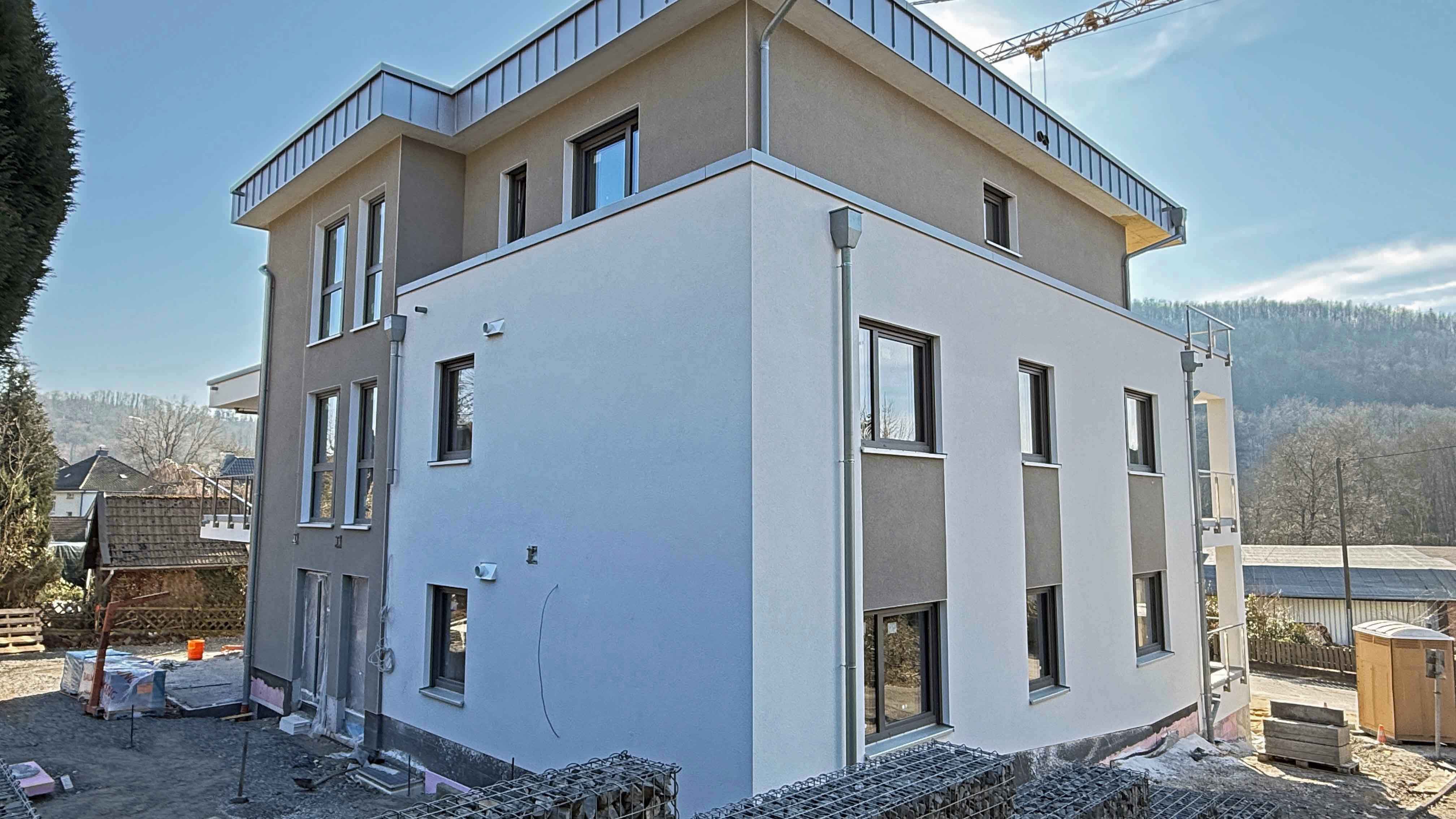Morsbach: 1.553 m² großes Baugrundstück in bester Wohnlage, die Planung bezieht sich auf ein solches Wohnhaus