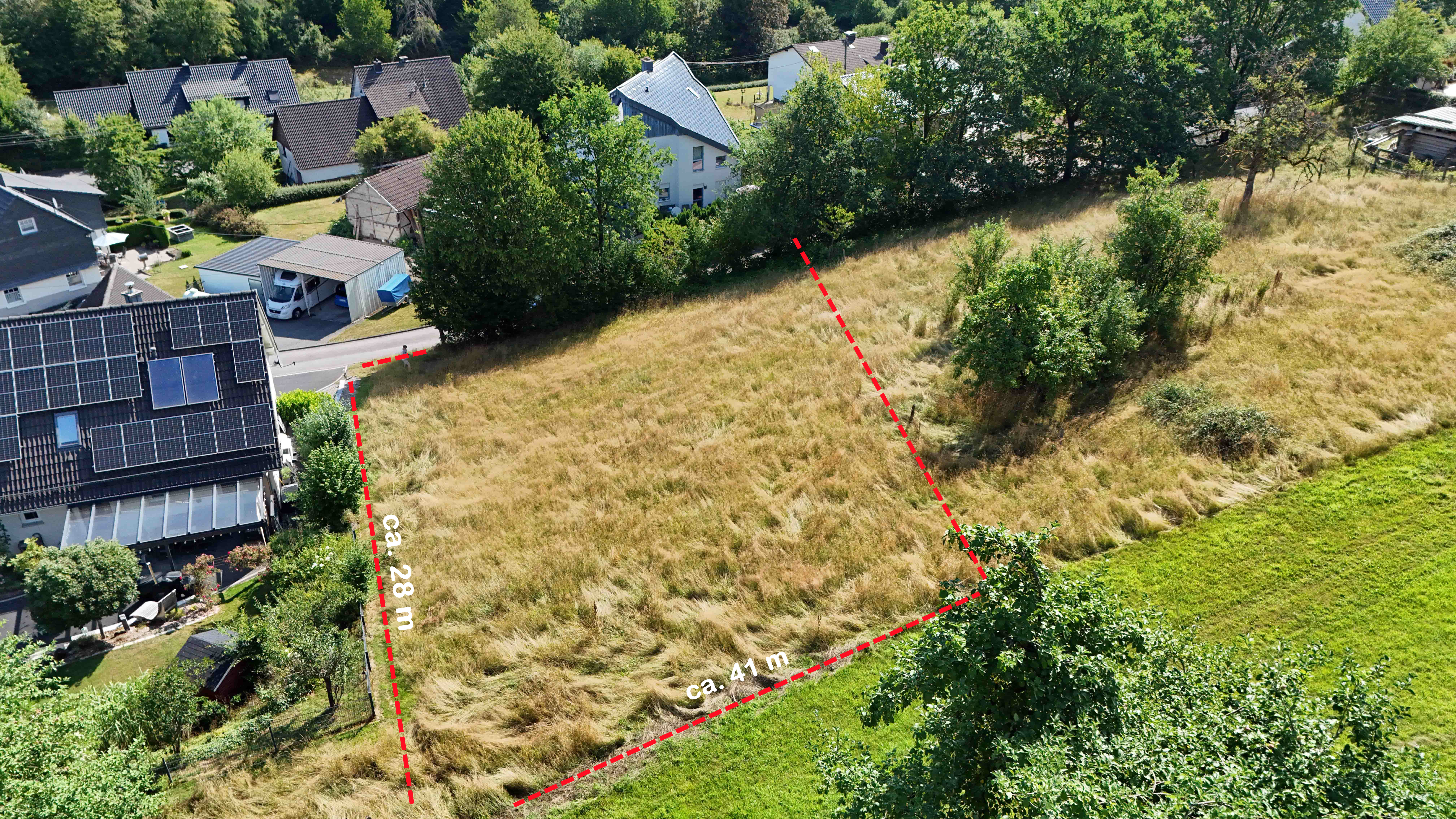 Morsbach-Oberwarnsbach: Baugrundstück 1.133 m² ruhig und idyllisch gelegen, 