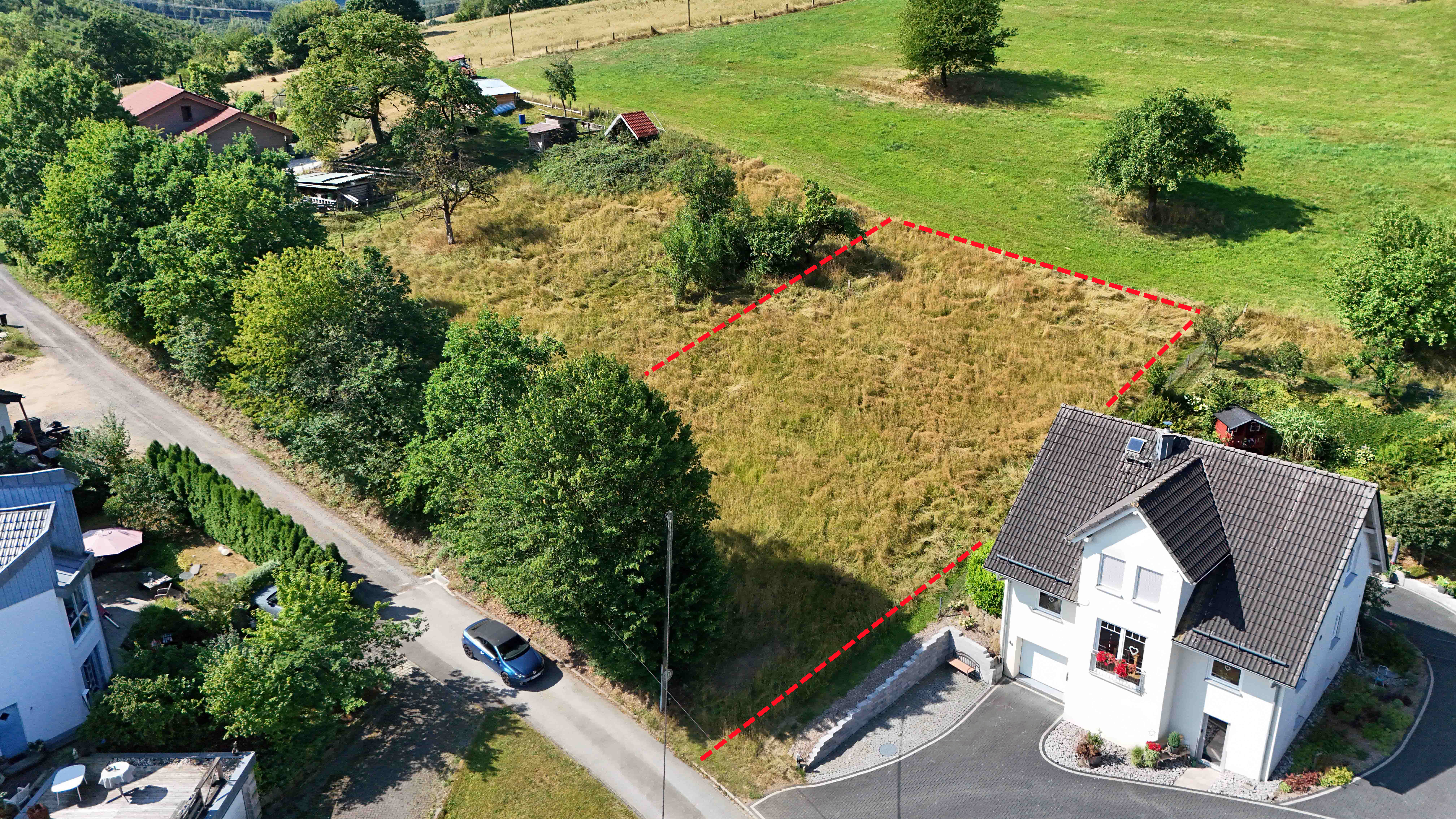 Morsbach-Oberwarnsbach: Baugrundstück 1.133 m² ruhig und idyllisch gelegen, Baugrundstück 1.133 m² für 45.000 € (!)