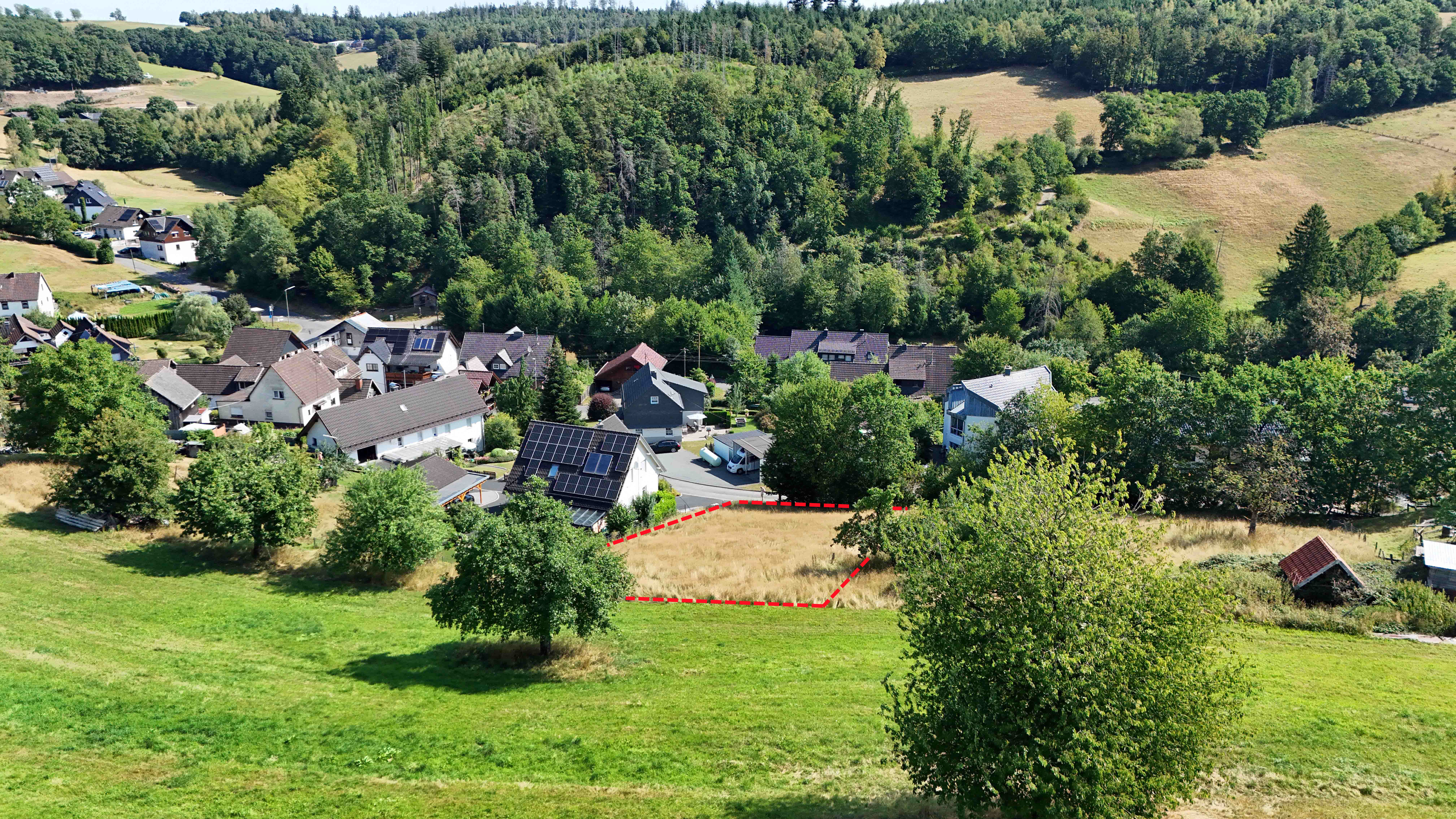 418 777 - Morsbach-Oberwarnsbach: Baugrundstück 1.133 m² ruhig und idyllisch gelegen